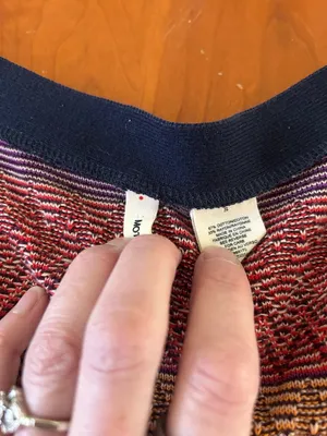 Moth Anthropologie Fiamma Chevron Striped Cardigan Sweater Size Small thumbnail 6