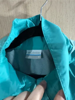 Women’s Columbia Teal Hooded Rain Jacket Size Medium thumbnail 3