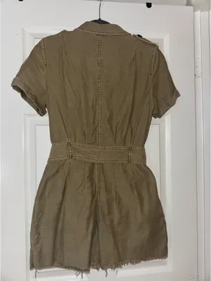 Free people army green romper thumbnail 2