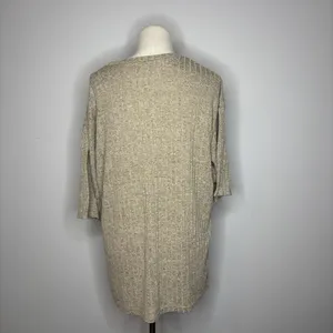 Ekouaer - Khaki Knit Pajamas Top thumbnail 6