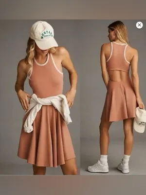 Anthropologie / Daily Practice | Cutout Fit & Flare Dress, Medium thumbnail 2
