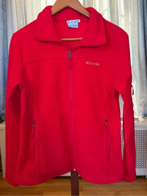 Columbia Women's Bright Red Full-Zip Fleece Jacket medium thumbnail 1