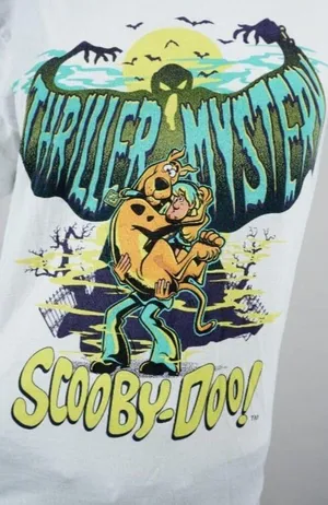 Scooby-Doo & Shaggy Thriller Mystery T-shirt Tee Unisex Size SMALL thumbnail 2