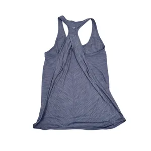 Lululemon Heathered Blue Racerback Crossover Back Yoga Tank‎ Top Size 4 thumbnail 3