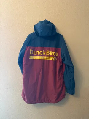 Dutch bros original Oregon windbreaker/jacket Multiple Size L thumbnail 2