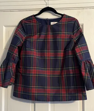 Vineyard Vines Plaid Top thumbnail 1