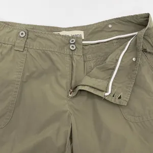 Y2K Gap Cargo Capris Women 16‎ Green Utility Cropped Gorpcore Indie Granola Girl thumbnail 8