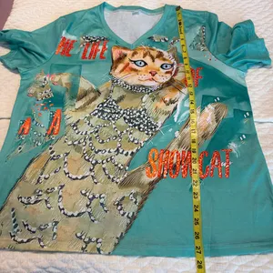 The Life of a Showcat T shirt Swift Showgirl Cats Women’s Size 3XL runs small thumbnail 7