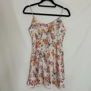 Victoria's Secret 90s Floral Silk Chemise Slip Mini Dress Size Small thumbnail 2