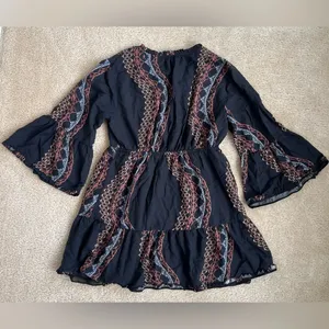 All Saints Adella Leticia Volume Sleeve Mini Dress in Women’s Size 4 thumbnail 5