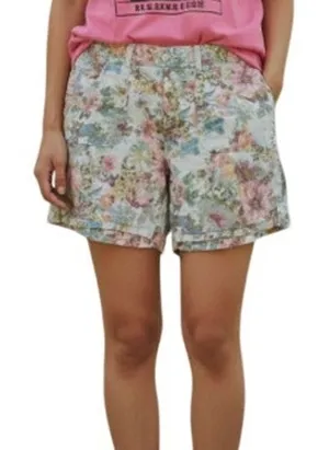 Gloria Vanderbilt Sydney Pastel Floral Shorts size 8 thumbnail 1