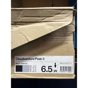 On Cloudventure Peak 3 Women's Trail Running Sneakers Black Glacier Size 6.5 thumbnail 8