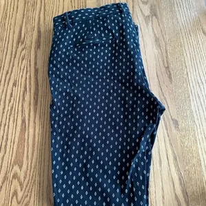 Gap Signature Skinny Ankle Mid Rise Dark Wash Geometric Print Stretch Pants 4 thumbnail 15