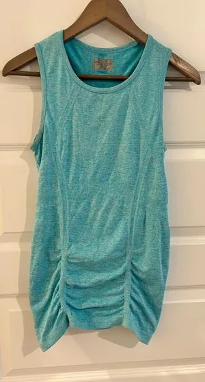 Athleta Fastest Track Tank Top Turquoise Blue Size XS thumbnail 1