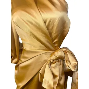 Lovers and Friends Kennedy Mini Dress in Mustard Yellow XSmall New Satin thumbnail 7