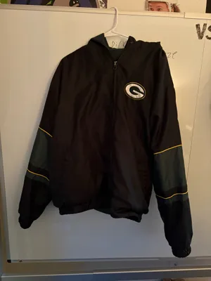 National Football League Team Apparel Vintage Green Bay packers bomber jack thumbnail 1