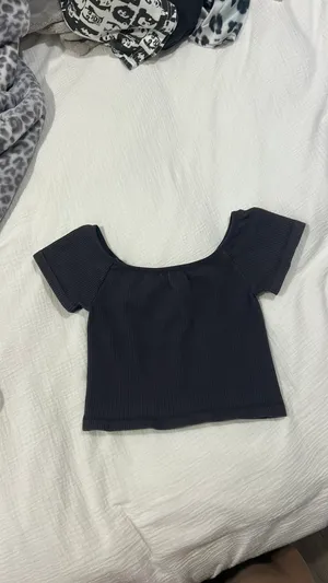 Free People Cropped Black Tank Top thumbnail 4