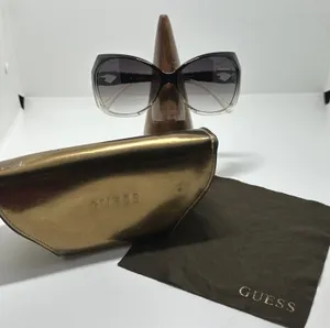 Guess Women's Gradient Black to Clear Oversized Sunglasses with Case and Cloth thumbnail 1