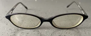 Nine West Eyeglasses Frames ONLY 48-17 130 Glasses P9U Black full rim round thumbnail 1