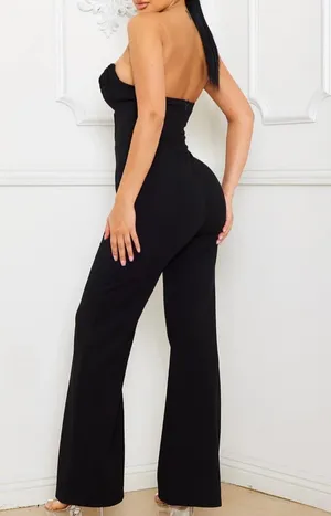 Heart Shape Black Jumpsuit Size M thumbnail 3