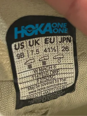 HOKA Mach oyster athletic training running lace up shoes sneakers women’s 9 new thumbnail 3