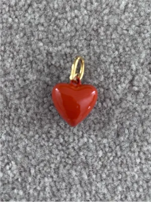 NWOT Roxanne Assoulin The Mini Puffy Heart Charm In Sienna thumbnail 2