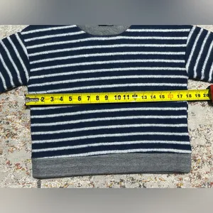 FRAME short sleeve cropped striped sweater size XS thumbnail 4