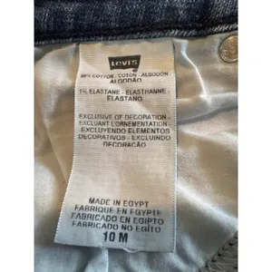 Levis 524 Too Superlow Skinny Jeans Womens 10M Medium Wash Blue Denim Low Rise‎ thumbnail 4