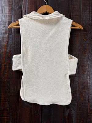 Zara Open Sides Knit Sweater Vest Cape Top XS/S thumbnail 8
