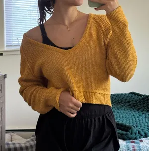 Free People Cropped Sweater thumbnail 1