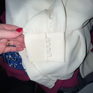 Ann Taylor Factory off-white long sleeve‎ blouse small thumbnail 5