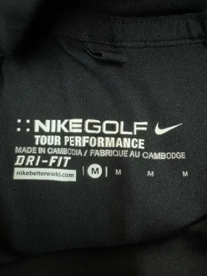 Nike Golf Mens Dri-Fit Black Long Sleeve Athletic Tee Size Medium thumbnail 3