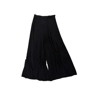 Aakaa Wide Leg High Rise Loose Fit Flowing Flare Leg Palazzo Pants Size Small thumbnail 3