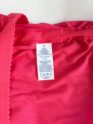 Outdoor Voices Ribbed Built-In Shelf Bra Crop Top - Petunia Pink - Size Large thumbnail 8