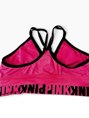 PINK Victoria's Secret Pink Strappy Logo Bikini Top thumbnail 2