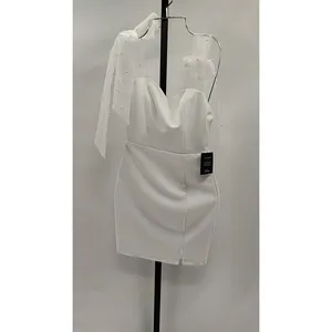 Lulu's White Tie-Shoulder Mini Dress thumbnail 2