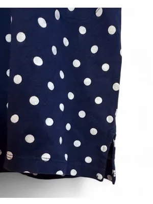 Lands End Women's Cotton Jersey Swim Cover-up Polka Dot Print Dress Size Small thumbnail 15
