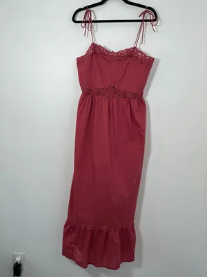 Universal Threads Target Women’s Pink Lace Cami Midi A-Line Dress Size Medium thumbnail 2