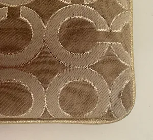Coach Julia Op Art Signature Gold Light Khaki Beige Canvas Small Print Wristlet thumbnail 5