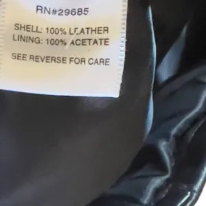 Pendleton Black Leather Jacket‎ with Studs thumbnail 8