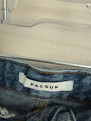 PacSun Distressed Light Blue Denim Cutoff Shorts thumbnail 2