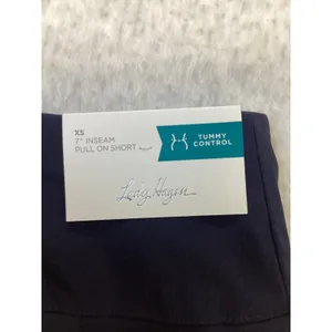 Lady Hagen Women Dark Navy Tummy Control 7" Inseam Pull On Golf Shorts XS NEW. thumbnail 5