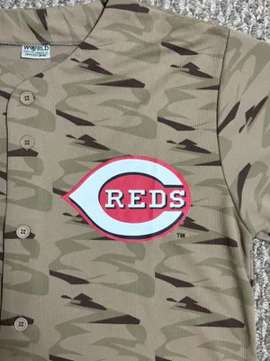 Cincinnati Reds Camouflage Ken Griffey Jr #3 MLB Jersey thumbnail 3