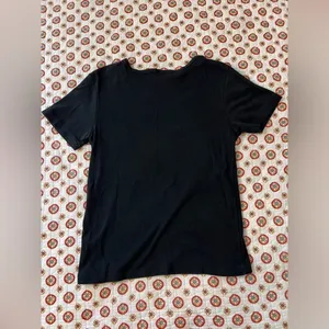 Vintage Y2K 2000 Harley Davidson Lace V Neck Black Short Sleeve Size Medium thumbnail 4