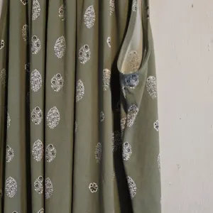 Ann Taylor Factory Olive Sleeveless Top with White Accents thumbnail 5