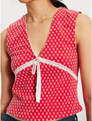 Free people red top thumbnail 3
