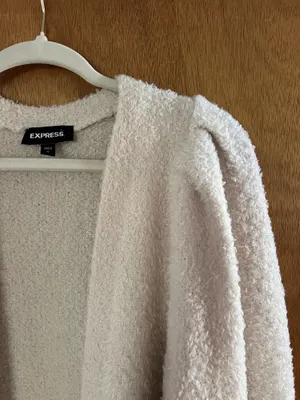 Express cozy Sherpa oversized cardigan thumbnail 2