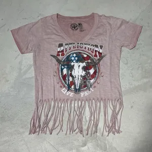 New Women's Affliction SS Desert Ride Pink Biker Tattoo Tee T-Shirt Top SZ M thumbnail 1