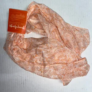 NWT Baltimore Orioles MLB Mother's Day orange White Floral Infinity Scarf Womens thumbnail 1