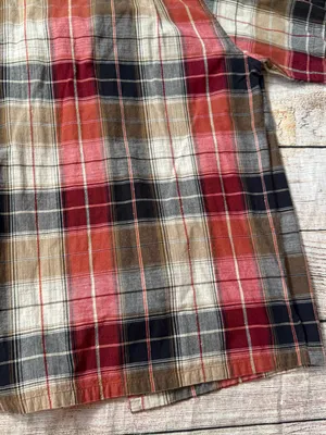 Vintage Bobbie Brooks Red Plaid Embroidery Lion Womens Shirt Size XL 16/18 thumbnail 9